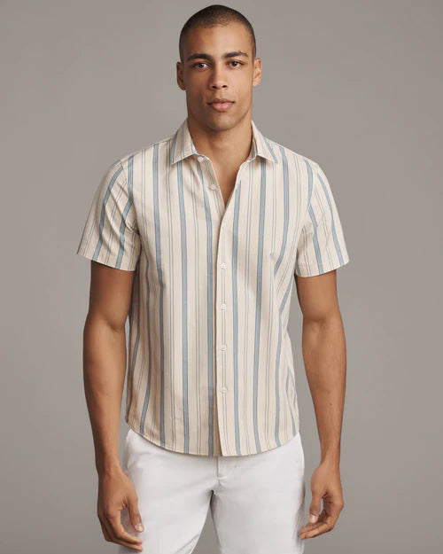 Brezza Linen-Blend Short Sleeve Shirt