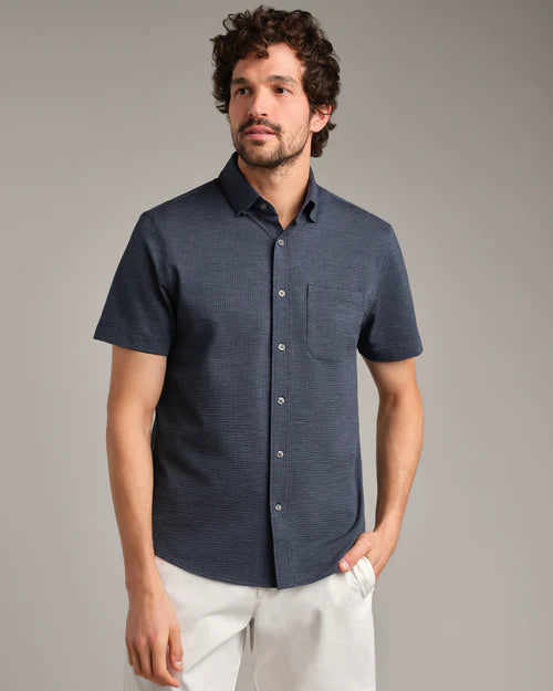 Commuter® Seersucker Short Sleeve Button Down