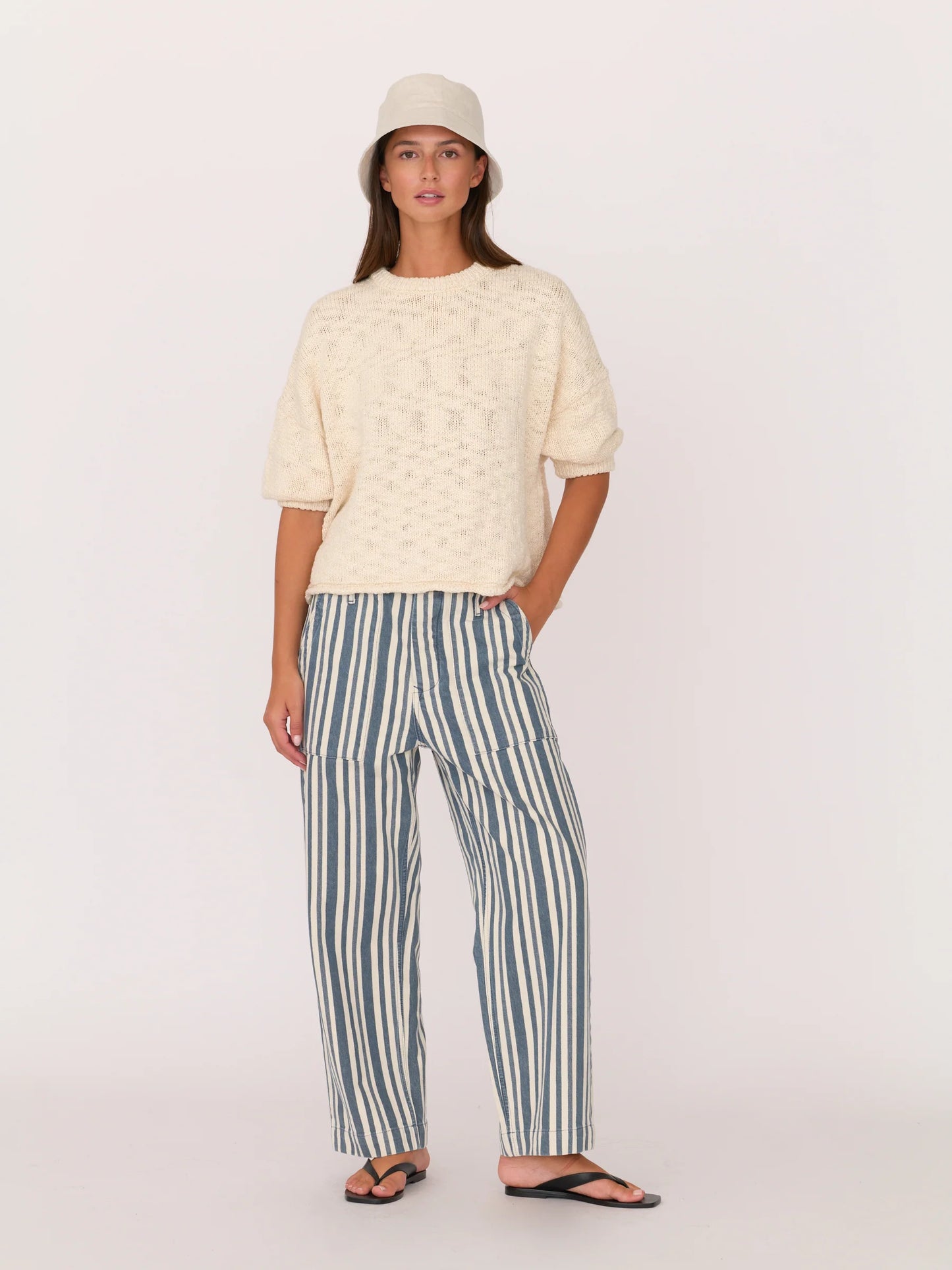 3/4 Sleeve Sweater - Ivory
