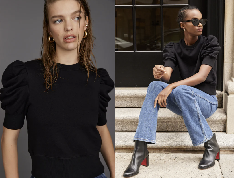 The Just Enough Puff Short Sleeve Sweatshirt
