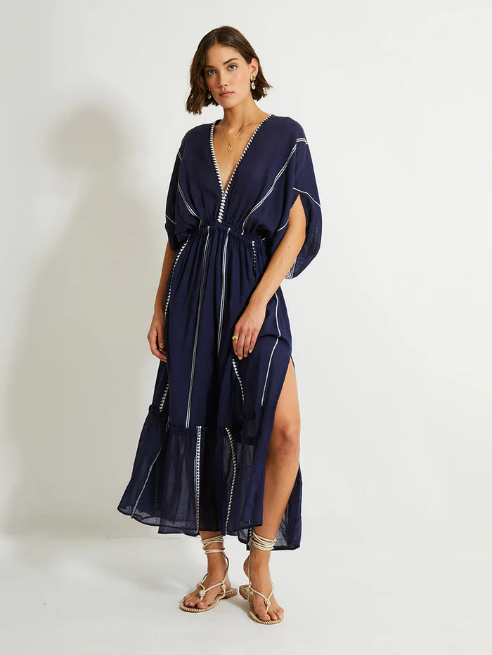 Leila Plunge Dress Maxi
