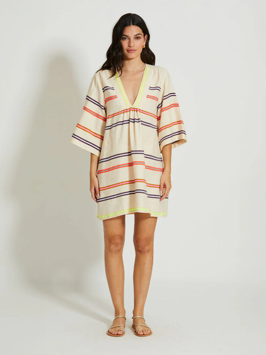 Belkis V Neck Caftan