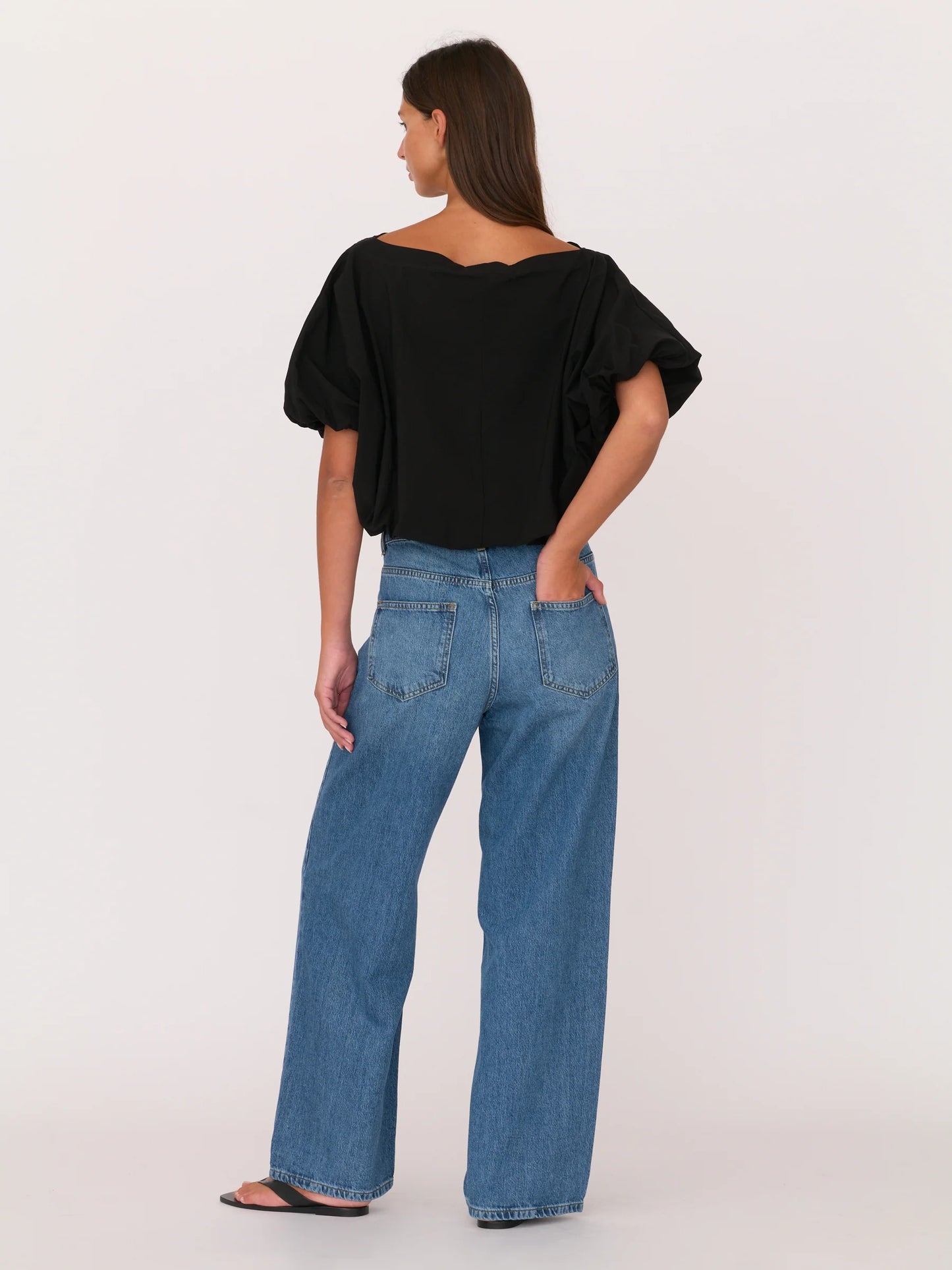 Wesley Drawstring Jean - Vintage Wash