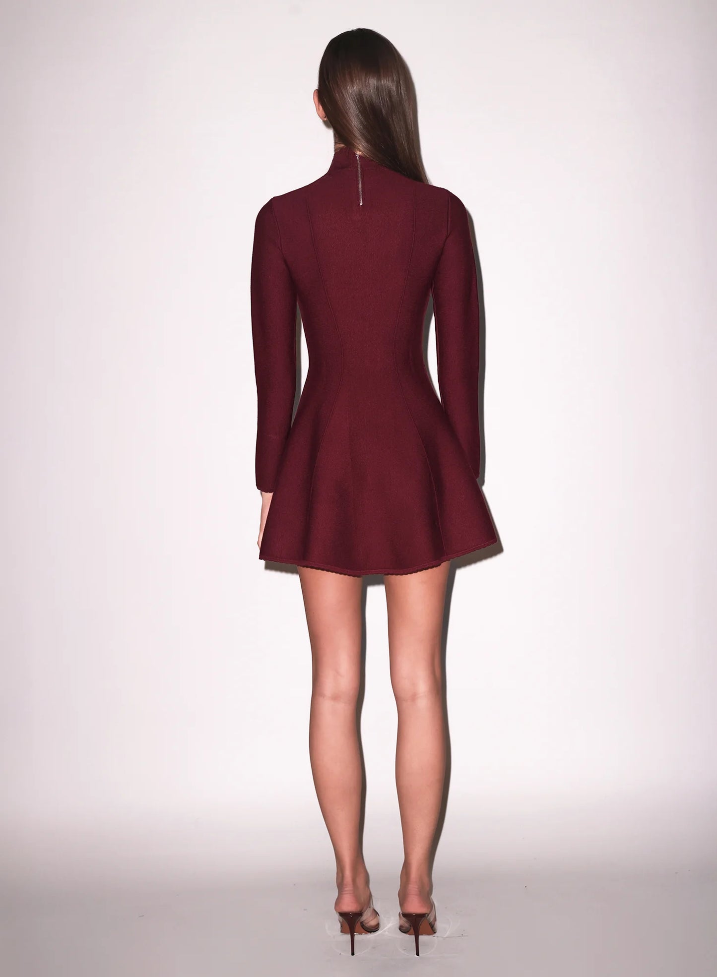 Long Sleeve Flared Corset Dress