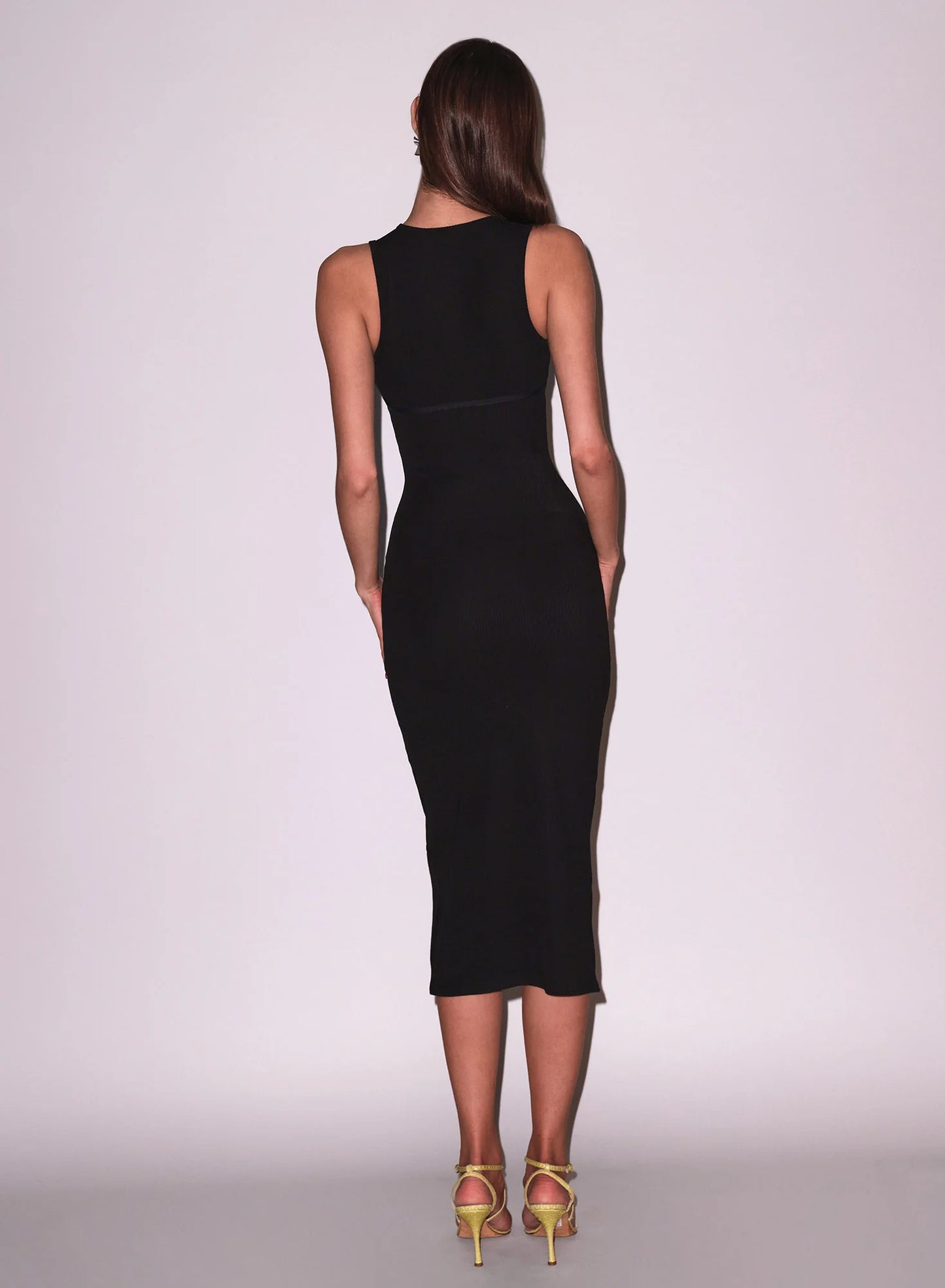 Hourglass Rib Midi Dress