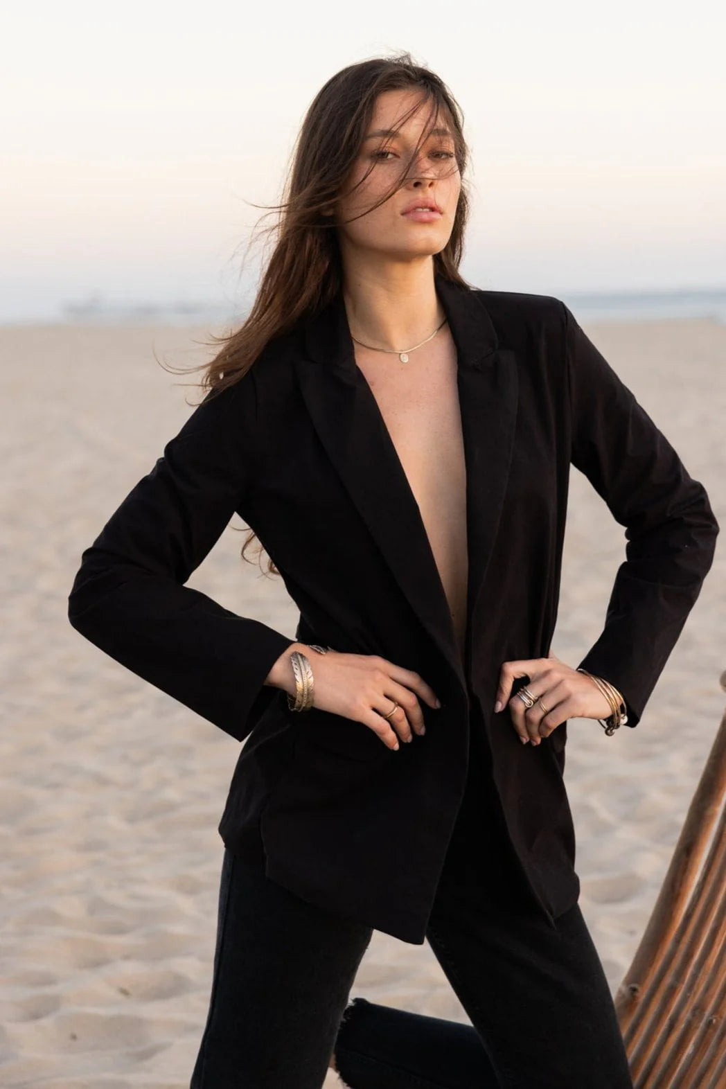 Matte Twill Blazer