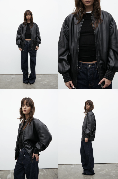 Selene Oversized Bomber Jacket