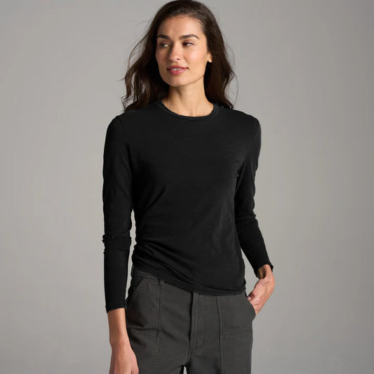 Tyler Long Sleeve Slub Crewneck