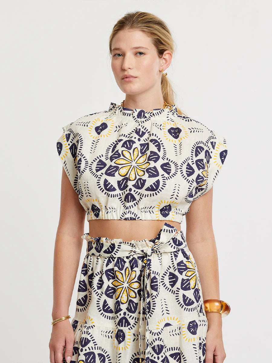 MUNA Ruched Crop Top
