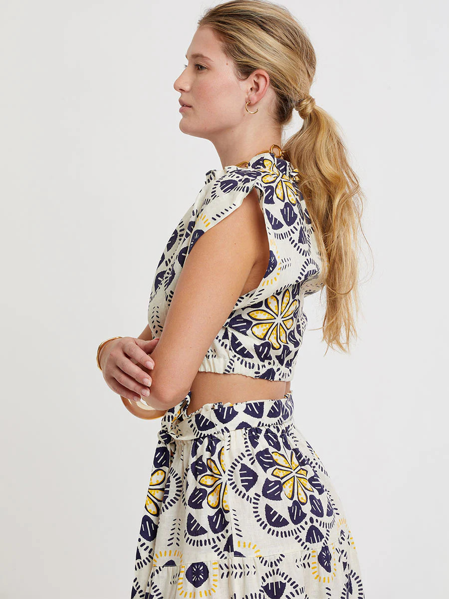 MUNA Ruched Crop Top