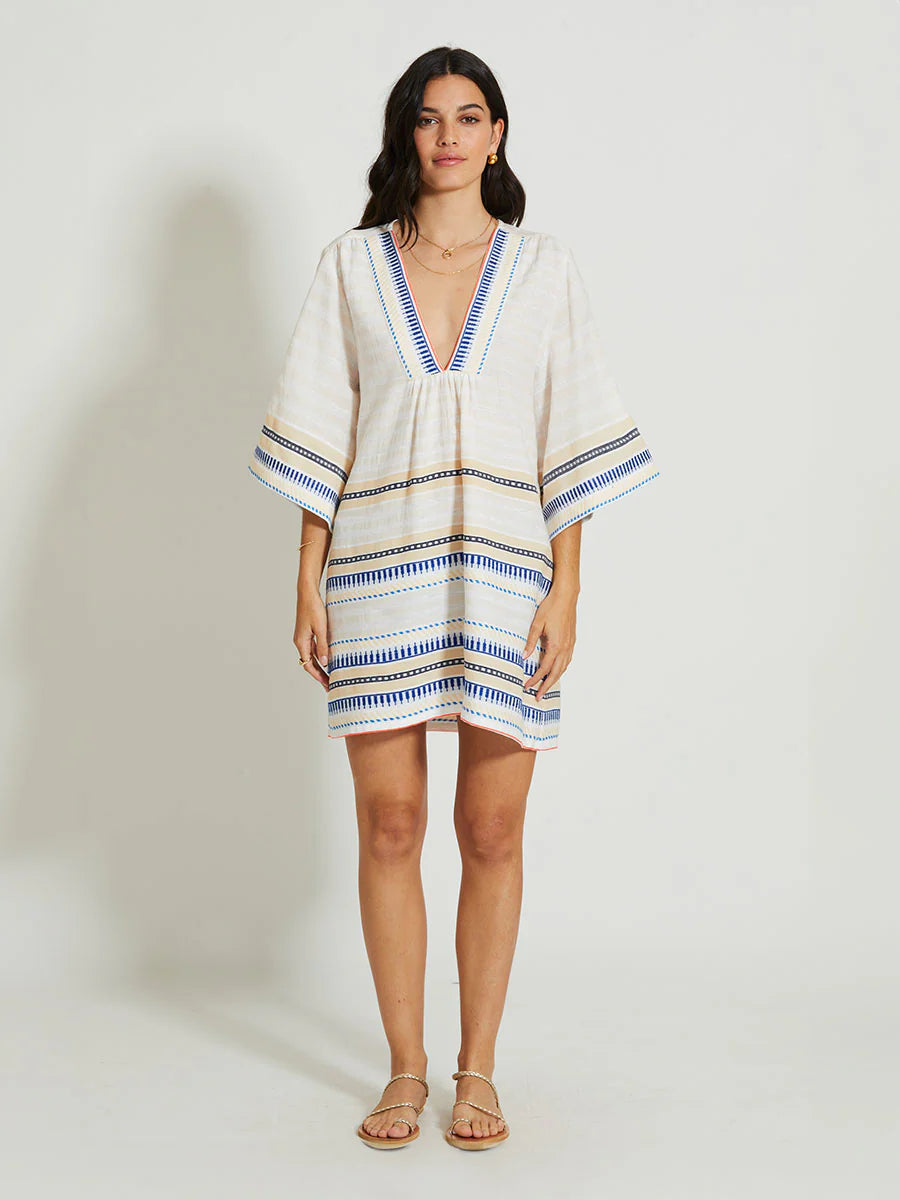 Belkis V Neck Caftan